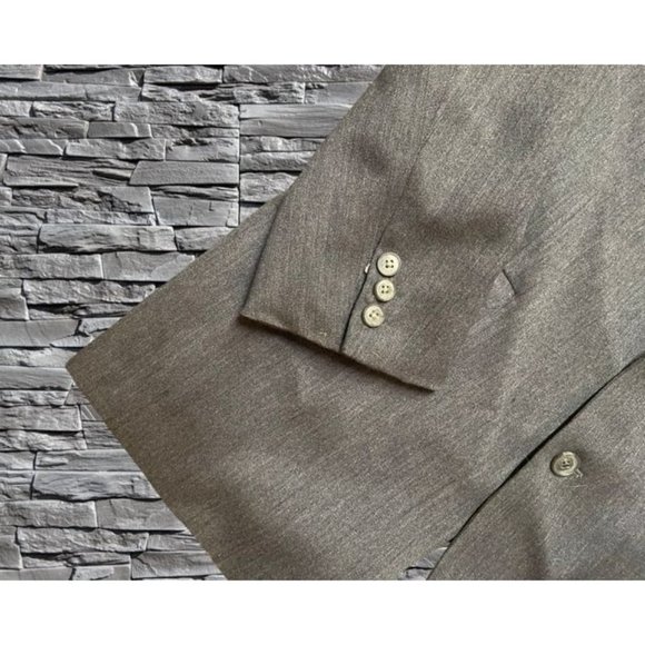 Jaeger Men's Grey Single Breasted Suit Jacket - Picture 12 of 12